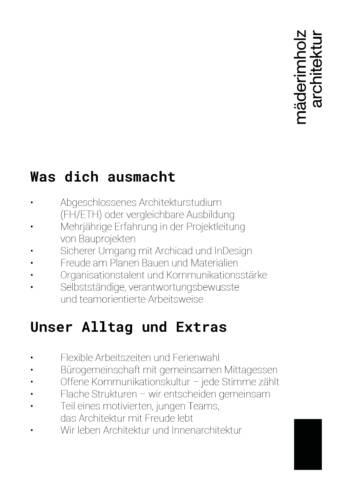 Stellenausschreibung August 20253